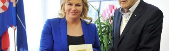 Predsjednica Republike Hrvatske Kolinda Grabar-Kitarović primila je izaslanstvo Hrvatskog kulturnog društva Napredak